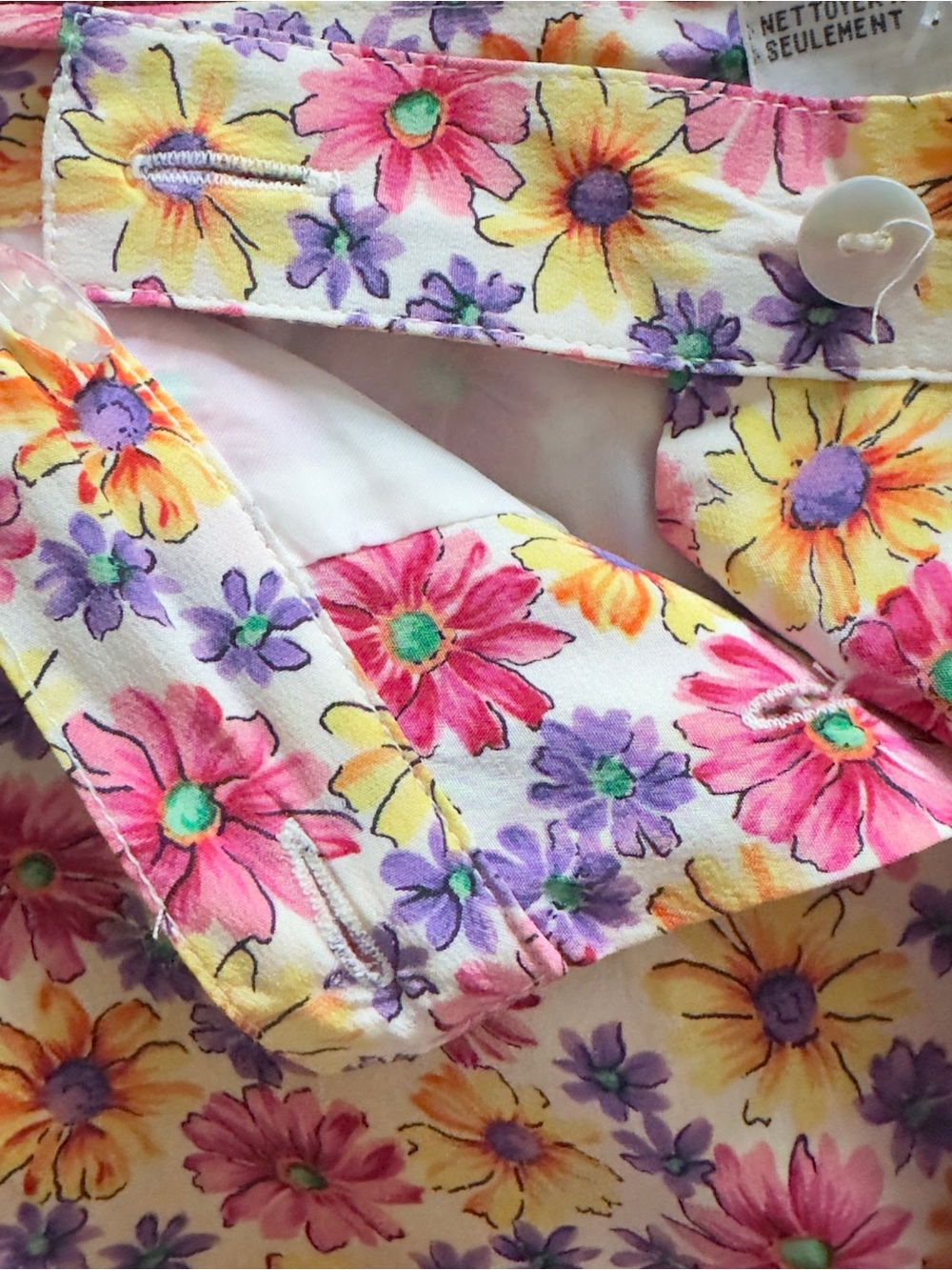 Vintage Talbots Silk Floral Maxi Skirt Womens 16 Button Up Cottagecore Colorful - Picture 7 of 11